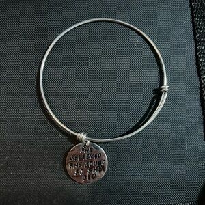 Bracelet that says “she believed she could so she did”